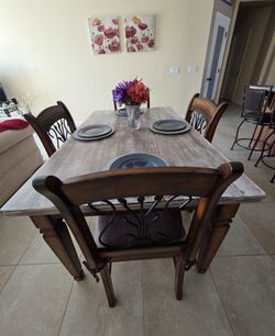 Dining Table With 4 Chairs