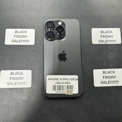 Black Friday Sale! iPhone 15 Pro 128gb Unlocked 