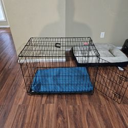 Dog Crate and Dog Bed 