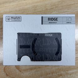 Ridge Wallet with Cash Strap for MagSafe - Gunmetal