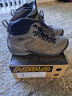 Asolo Falcon Evo Nubuck GV Men's Hiking Boots, Graphite/Grey, US 9.5 UK 9