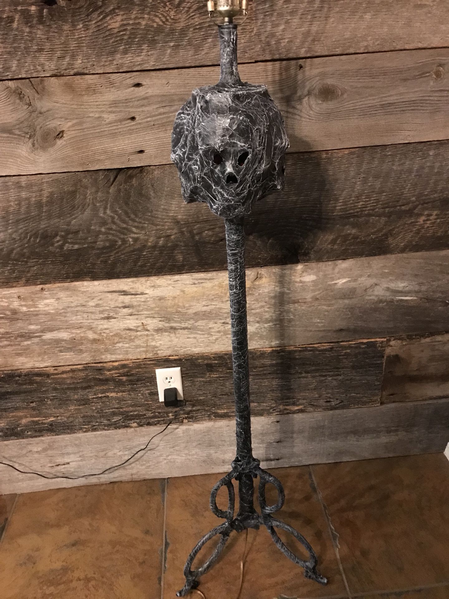 One of a kind Gothic style floor lamp