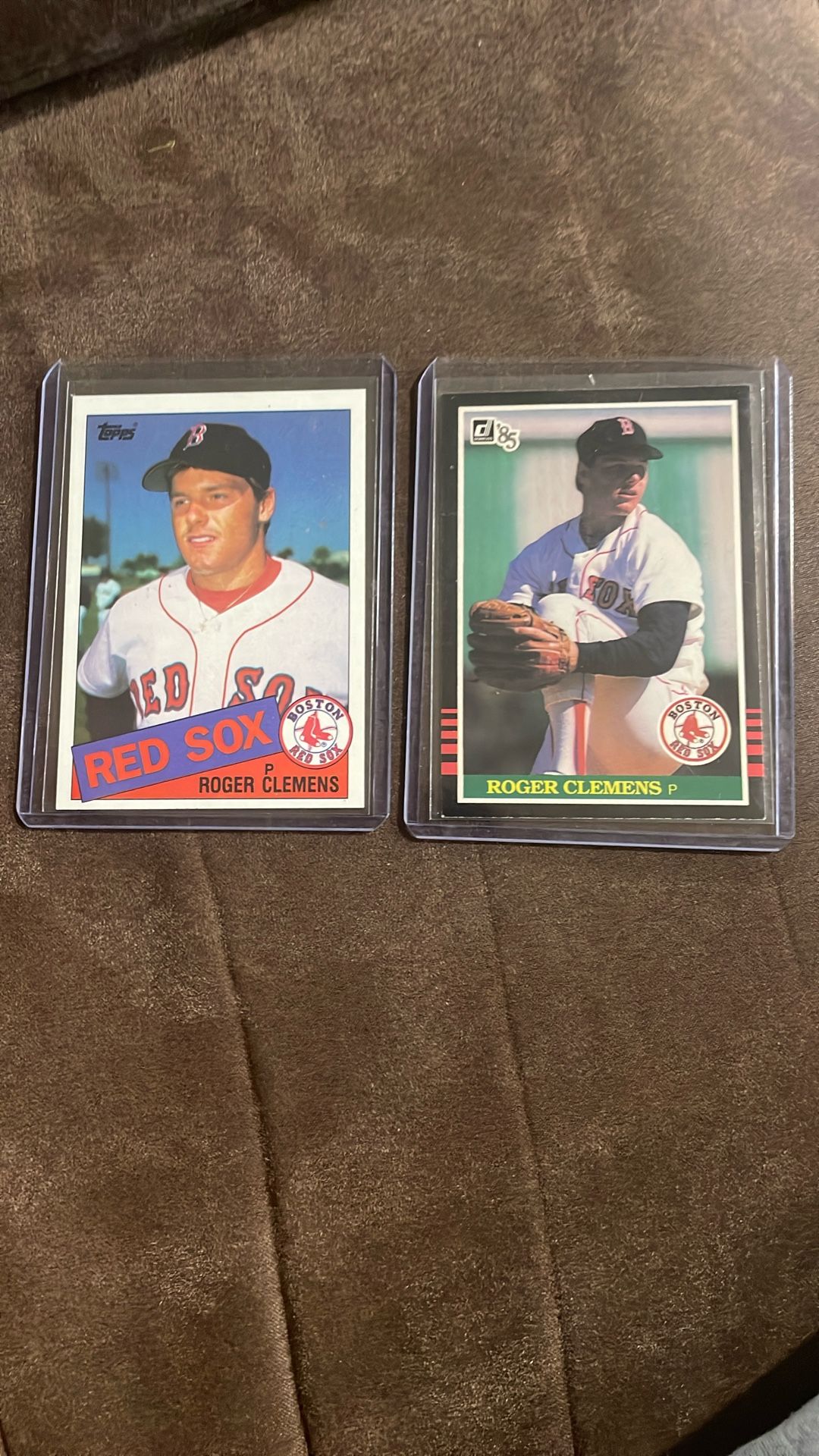 1985 Topps And Donruss Short Print Roger Clemens Rookie Cards