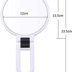 High quality 15x Magnifying Handheld Mirror,Travel Folding Hand Held Mirror ( please follow my page all brand new )