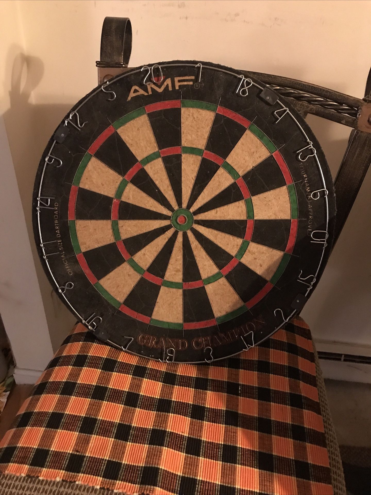 Vintage Vintage Dart World Official Competition Board Grand Championi