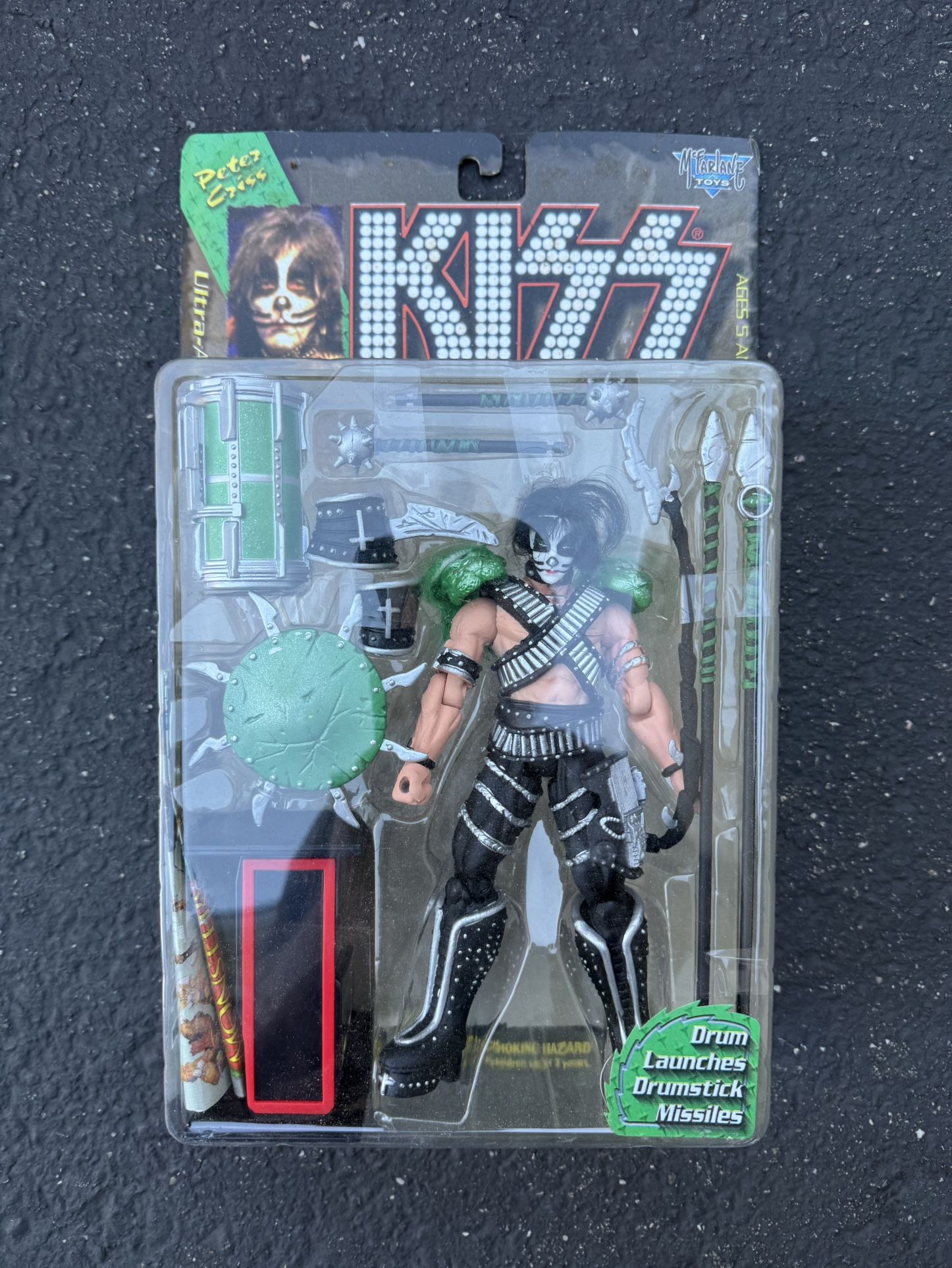 KISS "PETER CRISS" Ultra Action Figure Doll by McFarlane Toys Unopened 1997