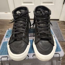 Leather Moccasin High Top Vans