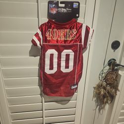 NFL 49ers Dog Jersey Large