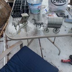 Brass Horse And Carriage 