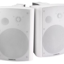 Monoprice MPA-25-WH Pair Wall Mountable Speakers - White
