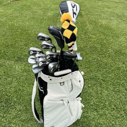 Callaway, Taylor Made, Titleist 🔥 Nice Golf Set.14 Clubs, Taylor Made 2024 Signature Cart Bag👍 $699 OBO 