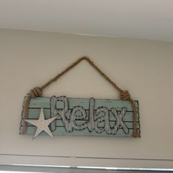 Relax Wall Decoration Beach Themed