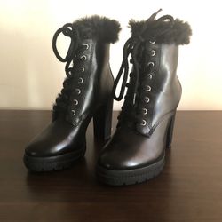 DKNY Darcy Lace Up Waterproof Booties