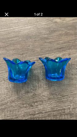 Set (2) Candle Holders 