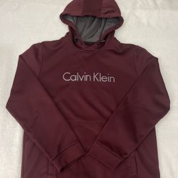 Calvin Klein Hoodie, M Medium Red 