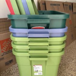 Bin Bonanza! 16 Packing Bins / Totes Containers. For $50