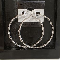 Silver Hoops