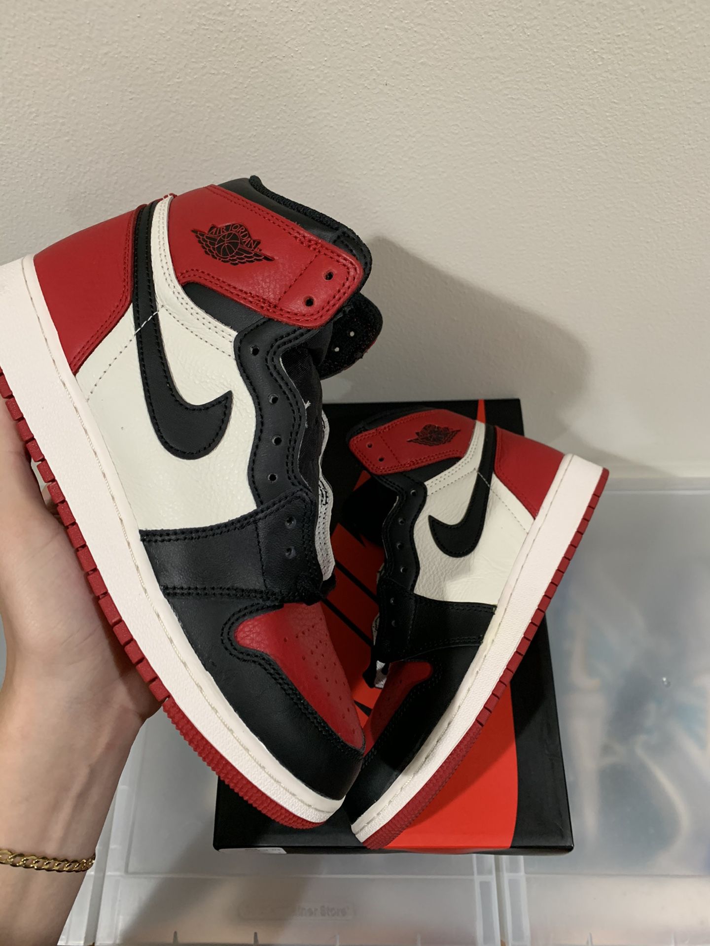 Air Jordan 1 ‘Bred Toe’ Size 7