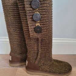 UGG AUSTRALIA knit And Sheepskin Convertible Boot