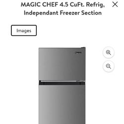 Magic Chef Freezer/Refrigerator Combo. Independent Freezer