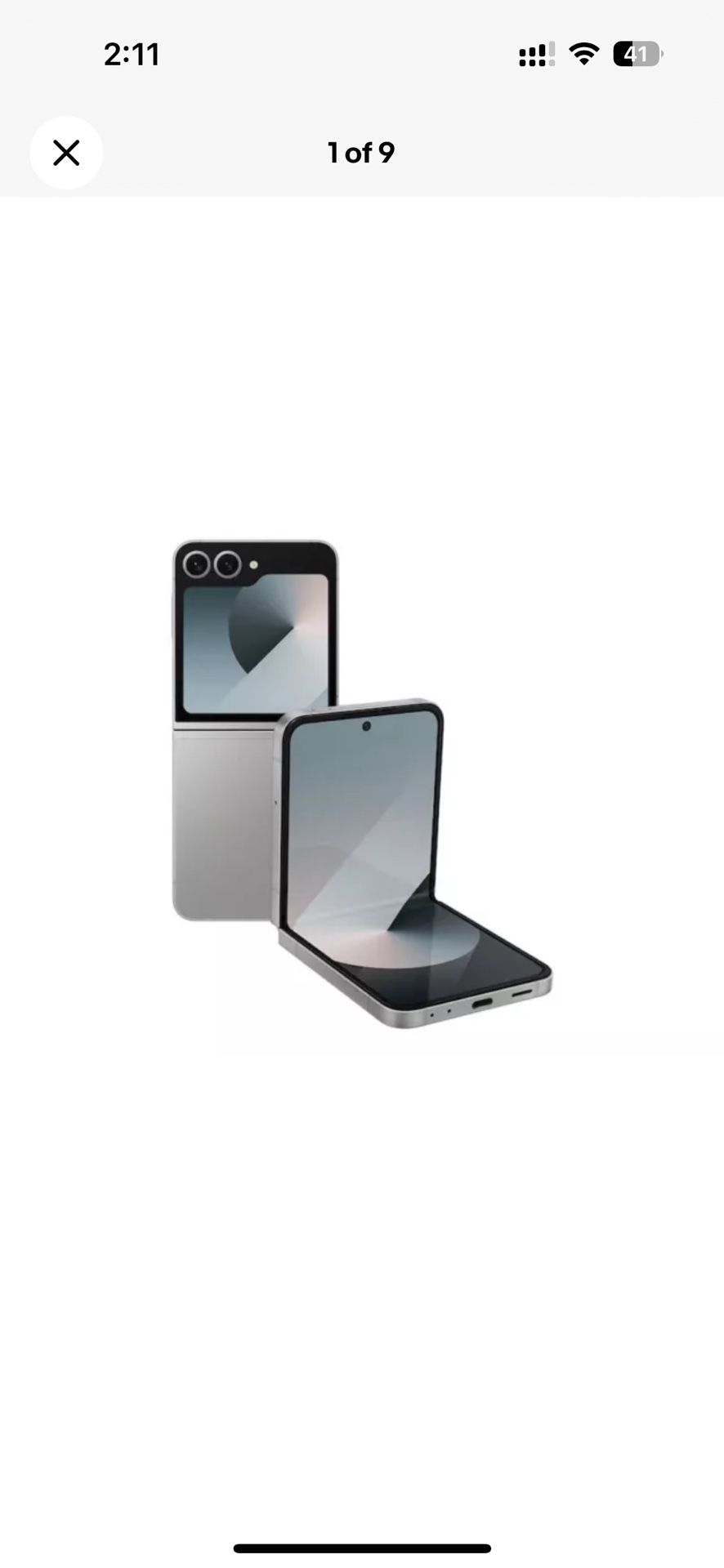 Samsung Galaxy Z Flip6 256GB (Unlocked) - Silver Shadow