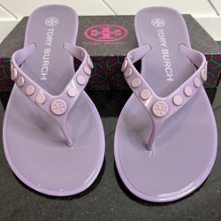 Tory Burch - Studded Jelly - Lilac (Light Purple/Lavender) - Size 5