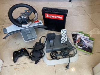Xbox 360 With Steering Wheel