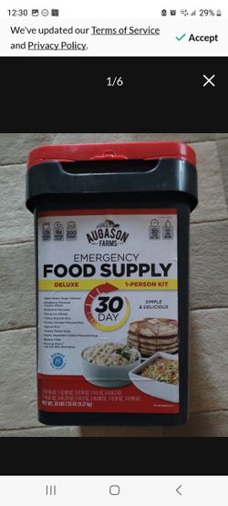 Augason Emergency 30 Day Food Supply