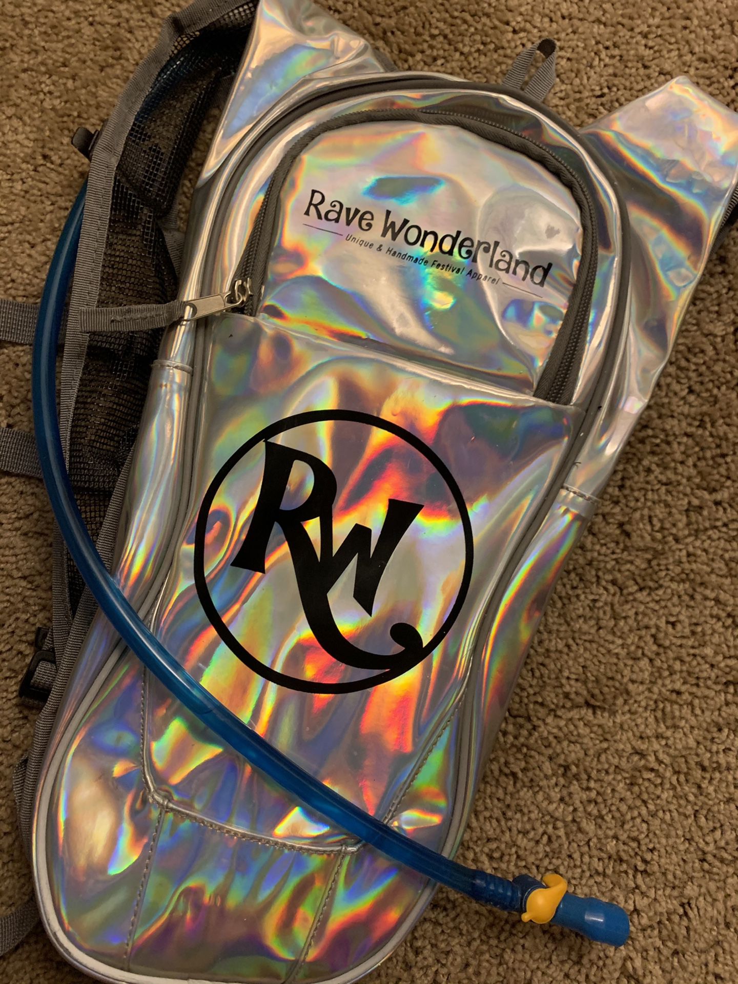 1L Hydration Water Backpack For Hiking, Sports, Festivals, Etc. By Rave Wonderland