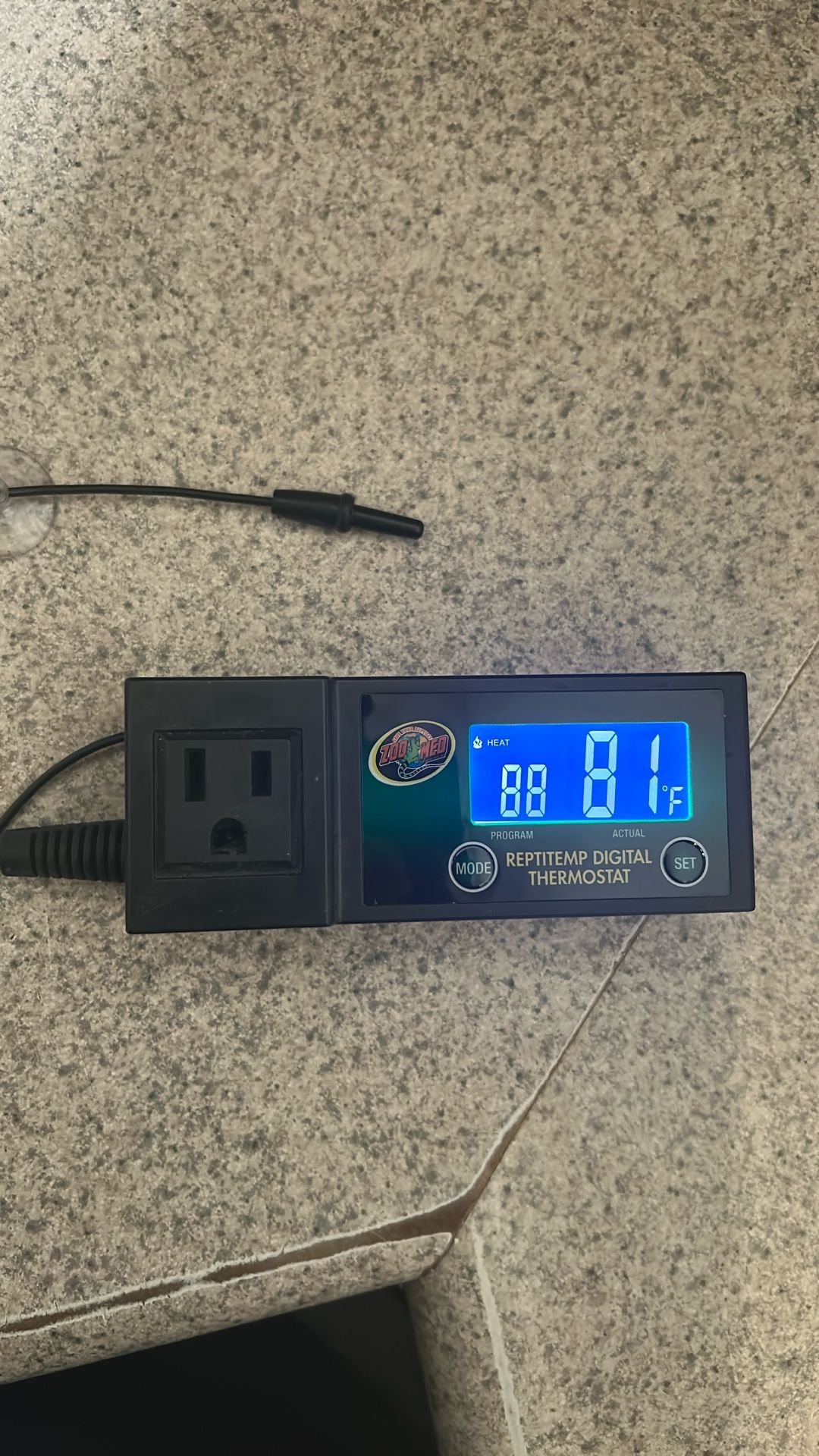 Zoomed Reptistat Single Port Thermostat