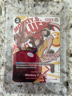ROUND 1 x ONE PIECE MONKEY D LUFFY PROMO CARD