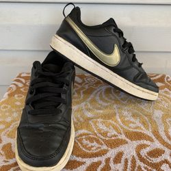 Nike Boys Court Borough Low 2 BQ5448-011 Black Casual Shoes Sneakers