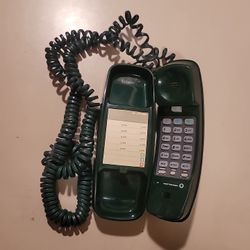  AT&T Trimline Phone 230 Wall Mounted Telephone Dark/Emerald Green Push Button