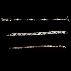 Lot Of 2  Bracelets & 1 Anklet