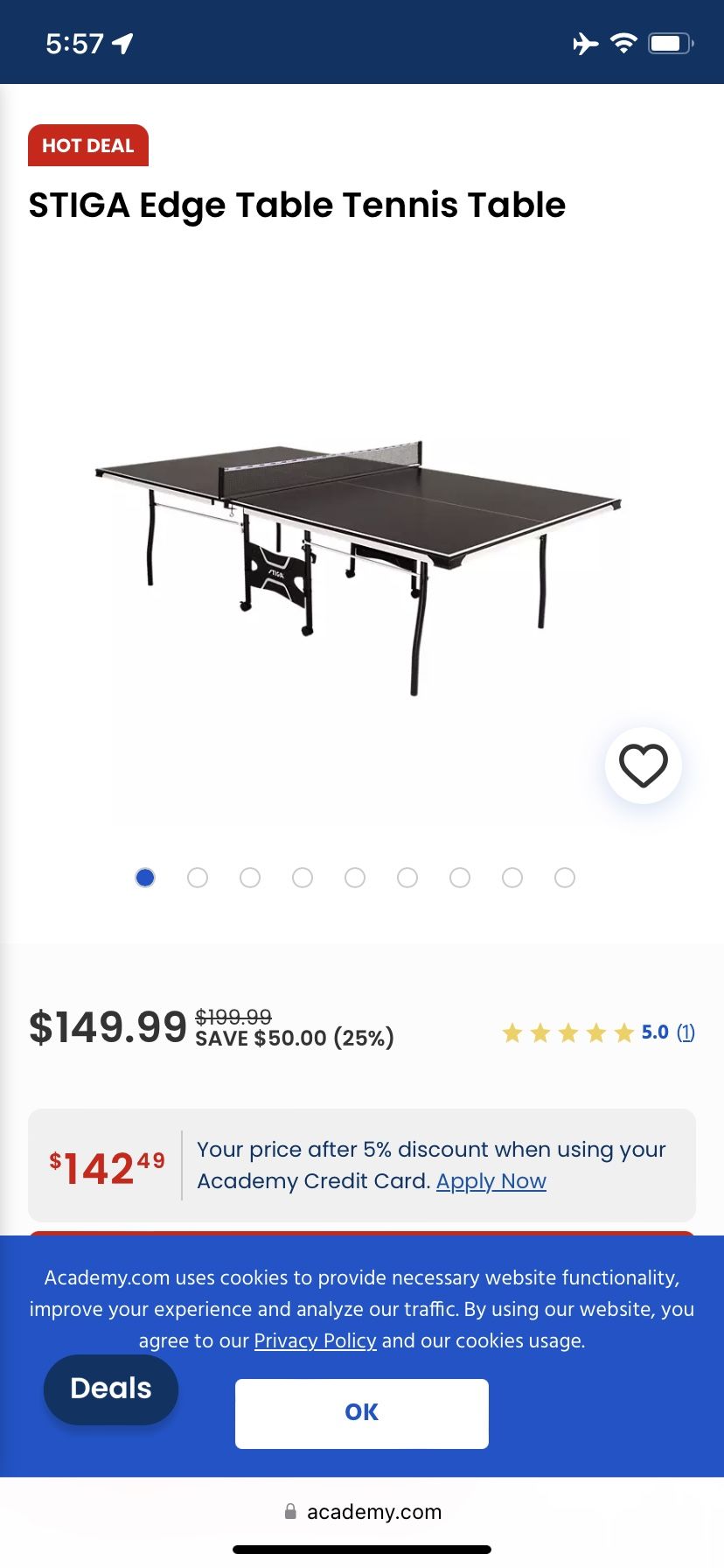 Ping Pong Table Pro $69