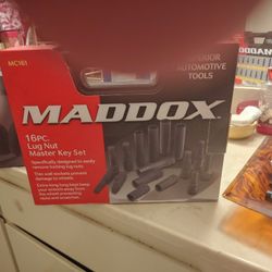 M A T G O X 16 Piece Lug Nut Master Key Set Especially Designed To Easily Remove Locking Lug Nuts