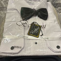 2xl White Tuxedo Shirt