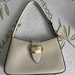 Coach white shoulder bag