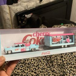 Coke 1/64 model Chevy truck and Camaro
