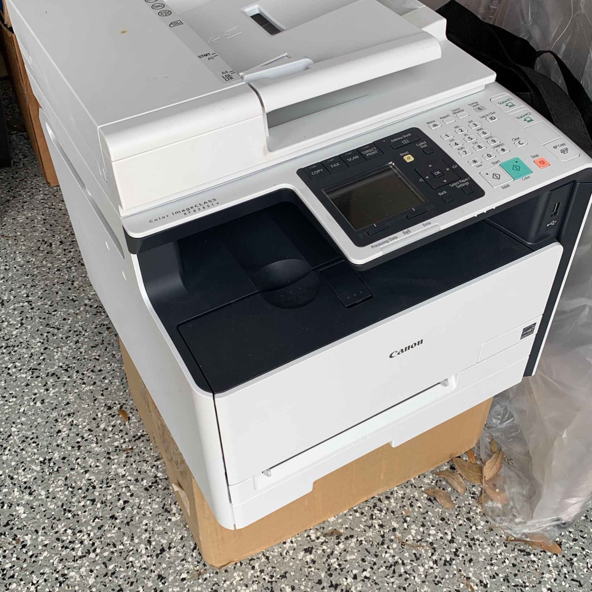 Canon Color Image Class Lazer Printer With Two Boxes Of Toner Cartridges 