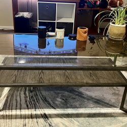 Glass Coffee Table With Storage