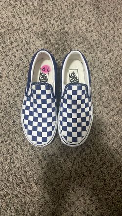 Blue Checkered Vans