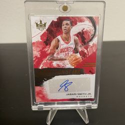 Jabari Smith Signed Auto Card /99