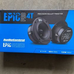 EPICPRO4T 4" Bullet Tweeters, 80W RMS, 4 Ohms (Pair)