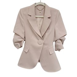 High-quality customized Chic Blush Blazer New