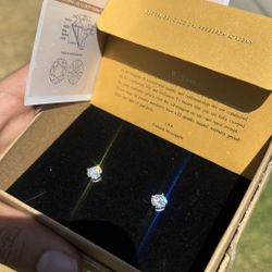 moissanite earrings