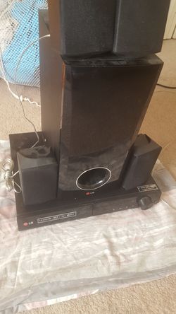 Lg. Surround sound system and DVD player