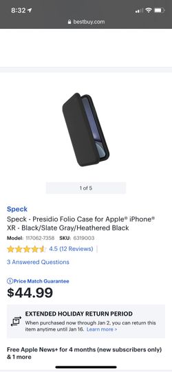 iPhone XR speck wallet case NEW