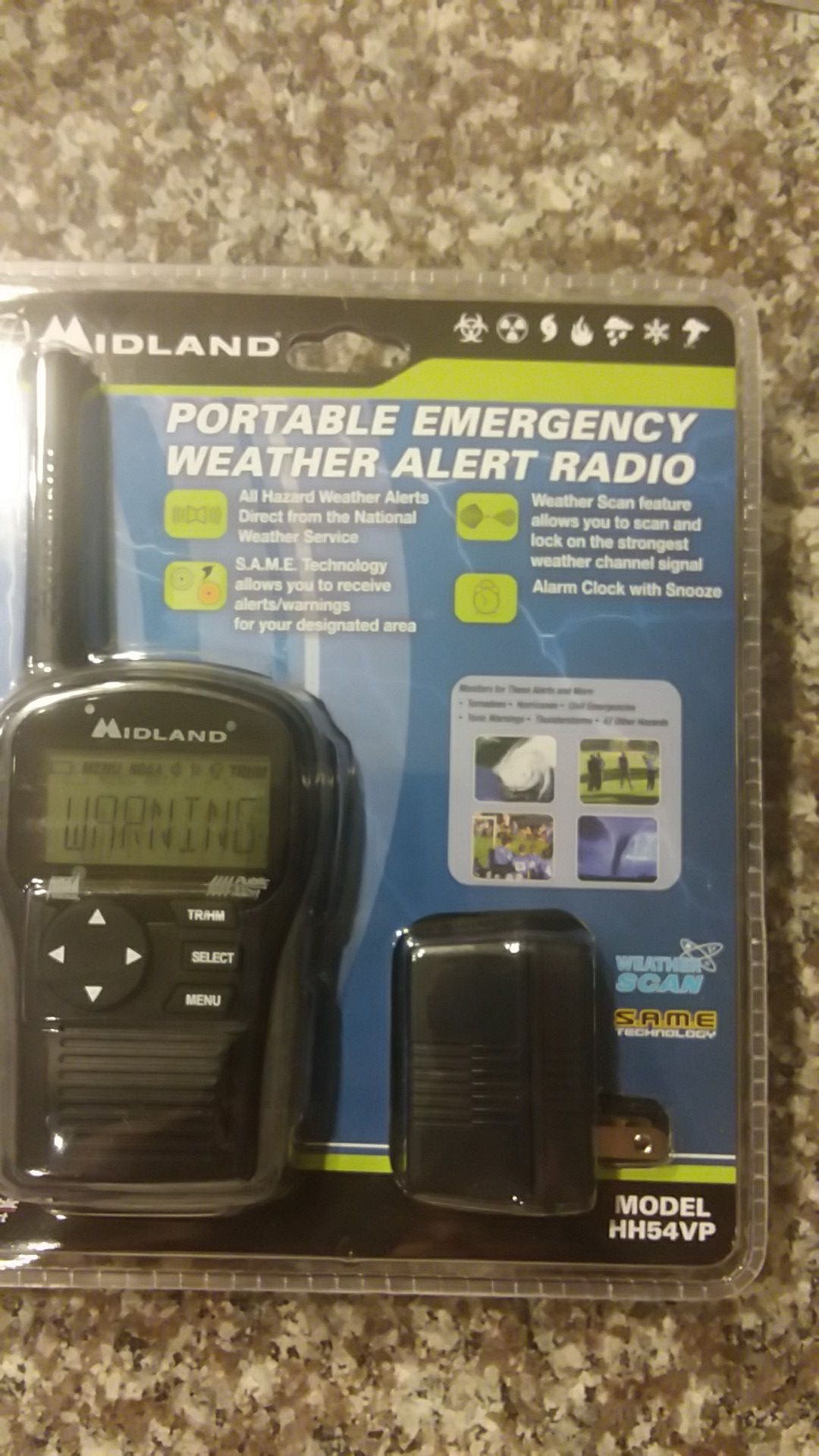 Portable Emergency weather radio
