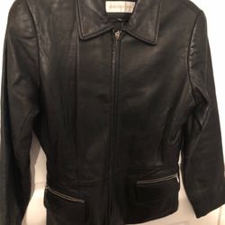 Jones New York women's Leather Jacket small